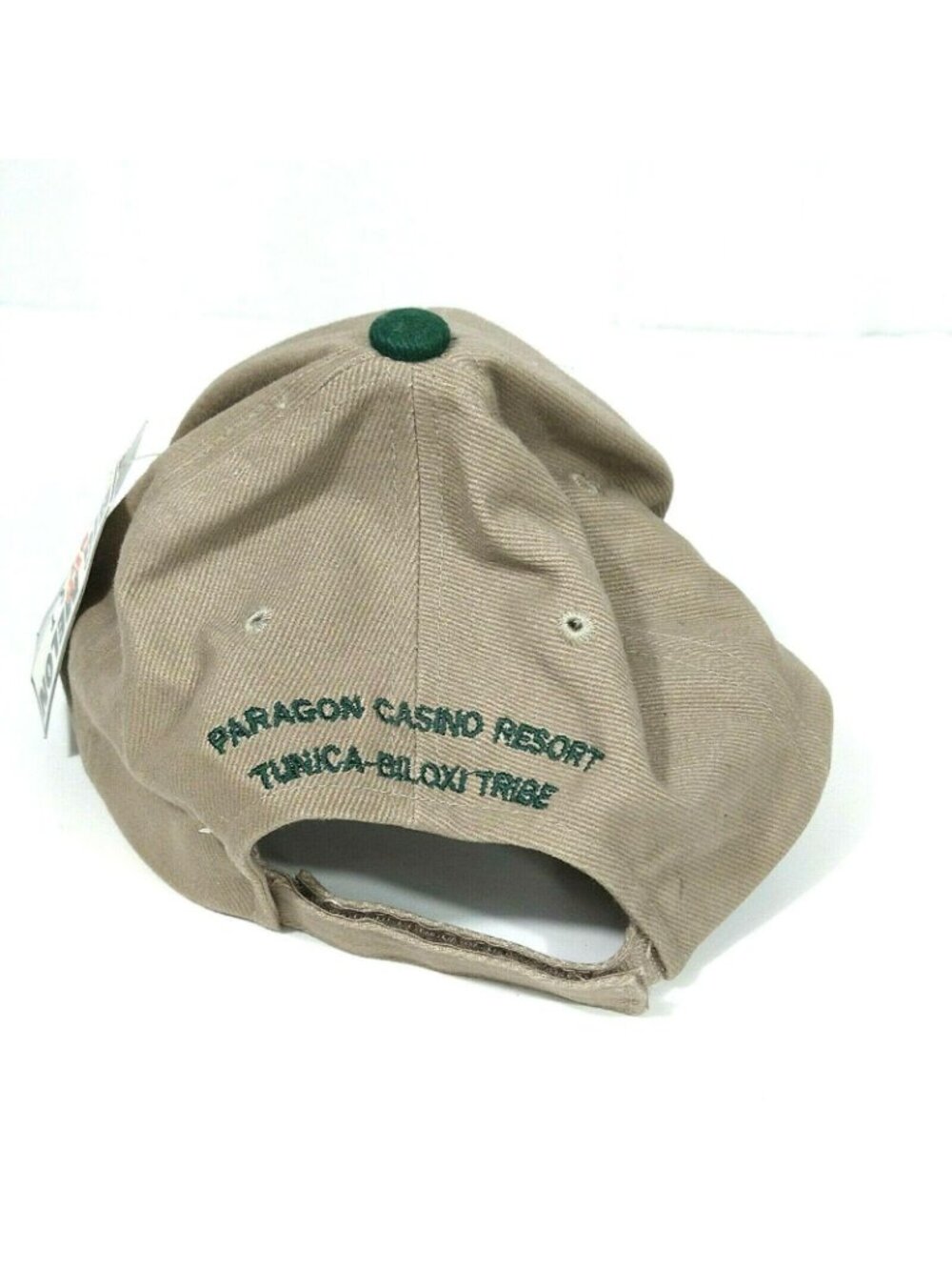 Melonhead Tan Cap Strap Back Paragon Casino Resort Logo Men Women One Size NEW - Picture 3 of 6